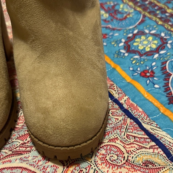 Tan Suede Ankle Boots - Picture 4 of 9